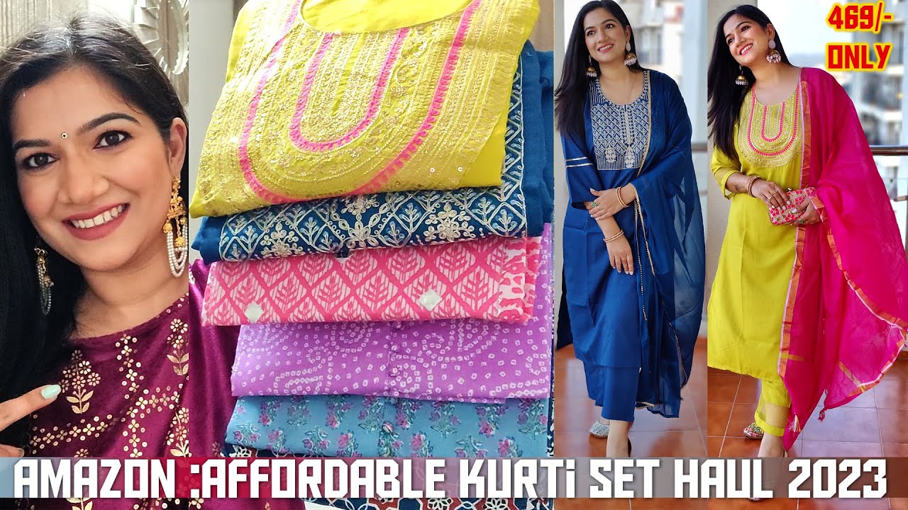 Jaipuri Fashionista Women's Rayon Printed Kurti with Palazzo Pant Set :  Amazon.in: Fashion